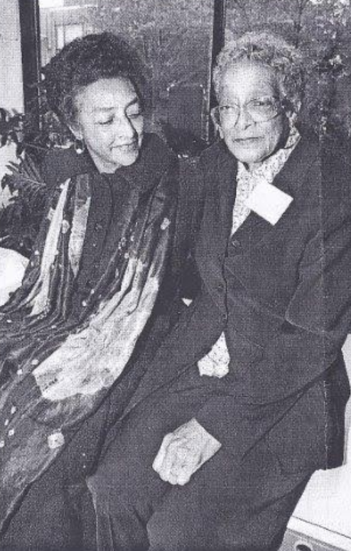 Onita Estes-Hicks, left, with sister Augusta Bayonne (Image provided by Ms. Estes-Hicks)